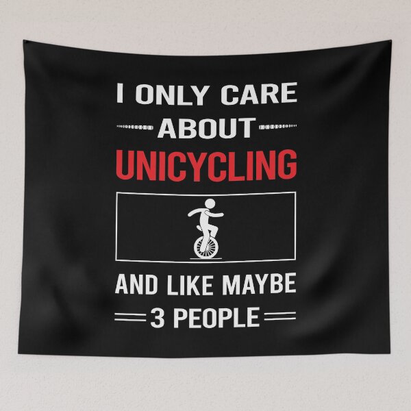 Item preview, Funny 3 People Unicycling Unicycle Unicyclist designed and sold by FifineCroteau.