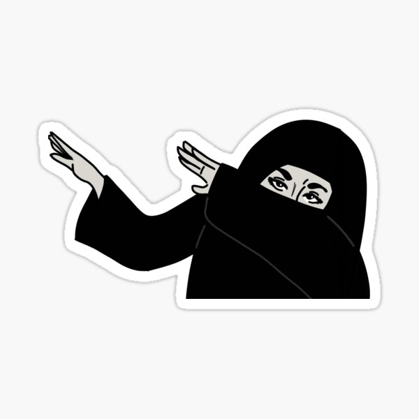 Dabbing Hijabi #2 Sticker