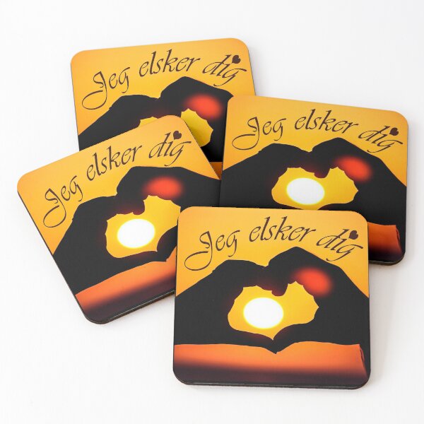 Item preview, Jeg elsker dig ( I love you in Danish) - Sepia designed and sold by Yamy Morrell Art and Design.