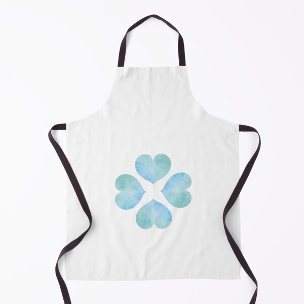 Item preview, watercolor Heart Four-leaf Clover (blue, green), BrightJL ☆★♡ designed and sold by BrightJL.