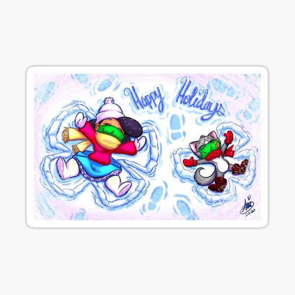Tornado Alley Christmas Card 2020 Sticker