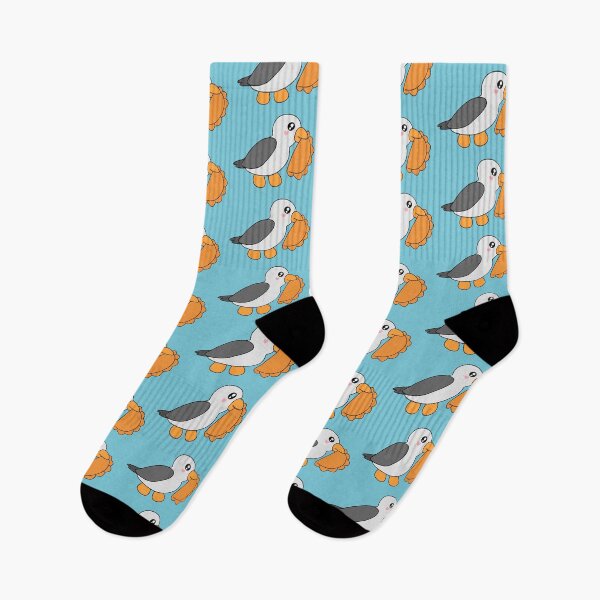 Item preview, Cute Kawaii Seagull Stealing Cornish Pasty British Funny designed and sold by cashewdays.