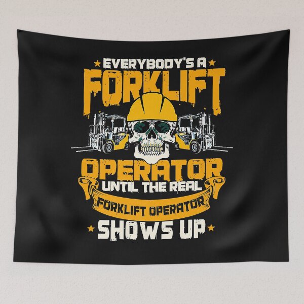 Item preview, Everyones A Forklift Operator Until The Real Driver Shows Up Premium T-Shirt designed and sold by DawnWhitee.