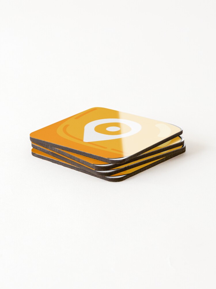 Thumbnail 4 of 5, Coasters (Set of 4), Localisation Point Icon - Localisation Sign - Localisation Symbol - Web Element. designed and sold by J-FANART.