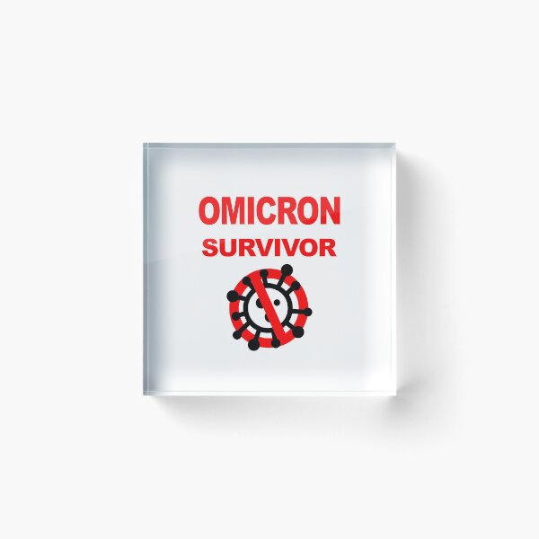 Artikelvorschau, Omicron Survivor, Omikron, Survived Omicron Virus Variant 2021 2022, Impfung abgeschlossen, vollständig geimpft, Impfstoff rettet Leben entworfen und verkauft von Max-Wear.