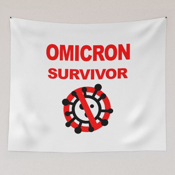 Item preview, Omicron Survivor, Omikron, Survived Omicron Virus Variant 2021 2022, Vaccination Complete, Fully Vaccinated, Vaccine Saves Lives designed and sold by Max-Wear.