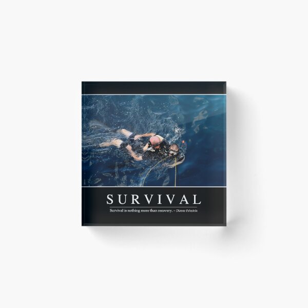 Item preview, STK107201M-Survival: Inspirational Quote and Motivational Poster designed and sold by StocktrekImages.