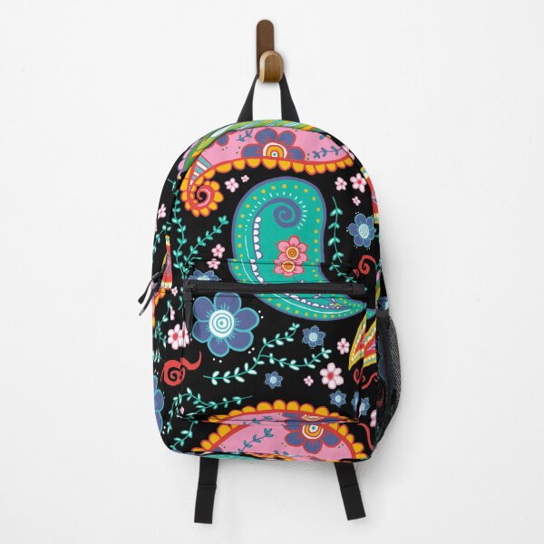Item preview, Colorful Doodles Desigual Inspired - Black Background designed and sold by DiviaDesigns.