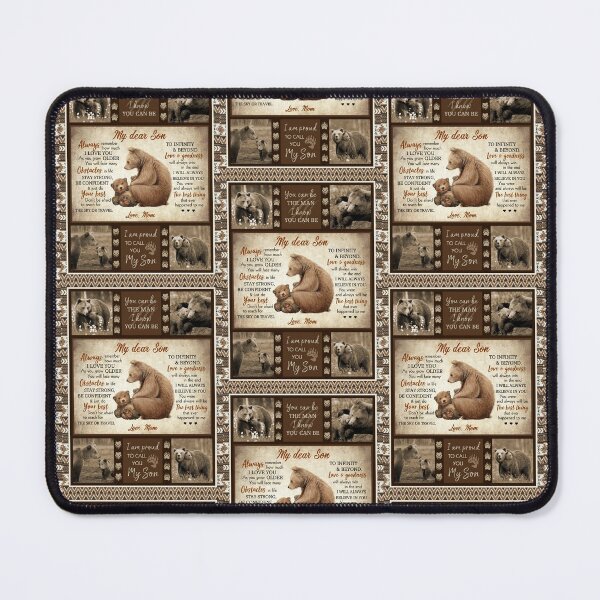 Item preview, Bear Mom Bear Son Blanket Graduation Birthday Family Support Gift Wild Animal Design designed and sold by tuanitus.
