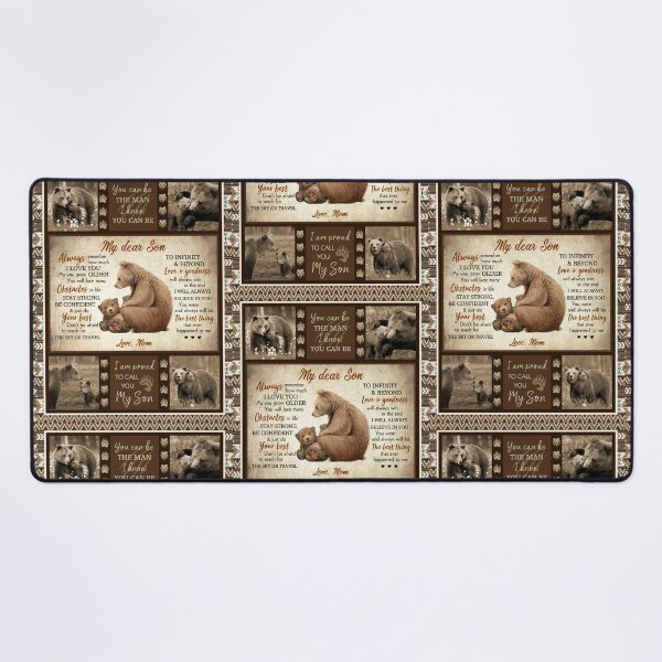 Item preview, Bear Mom Bear Son Blanket Graduation Birthday Family Support Gift Wild Animal Design designed and sold by tuanitus.