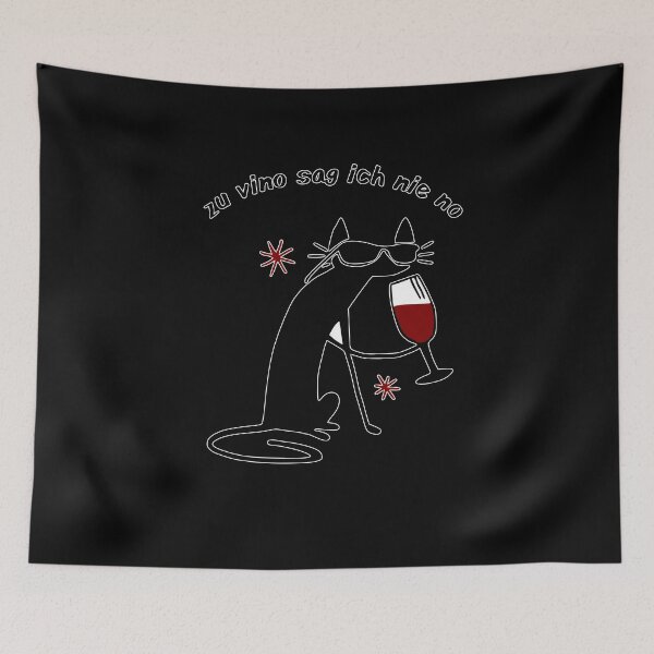 Item preview, Funny Cat With Funny Wine Saying designed and sold by Galaxy-Corner.