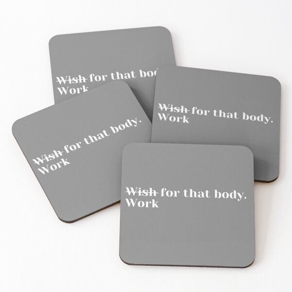 Item preview, Wish for that body. Work for that body. (white) designed and sold by PShwetsss.