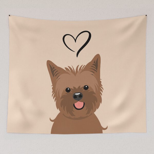 Item preview, LOVE Red Brown Cairn Terrier Dog designed and sold by Lulupainting.
