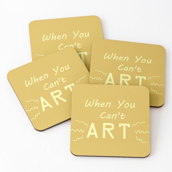 Item preview, When You Can't Art!! (canary yellow) designed and sold by -Solarly-.