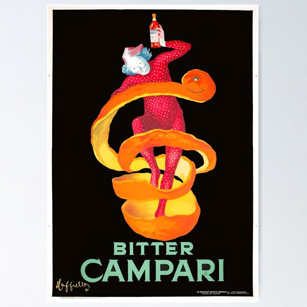 Item preview, Vintage Bitter Campari Poster  designed and sold by redoARTstore.