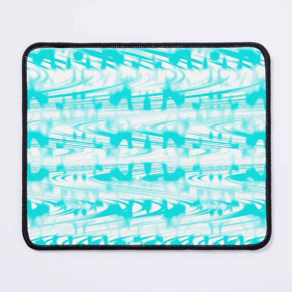 Item preview, Cyan and White Abstract Print designed and sold by DFLC Prints.