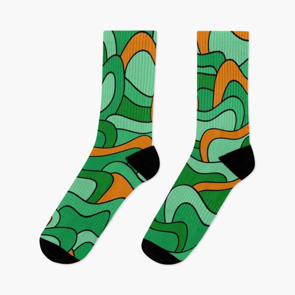 Item preview, Abstract pattern - orange and green. designed and sold by K.S ART.