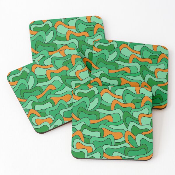 Item preview, Abstract pattern - orange and green. designed and sold by K.S ART.