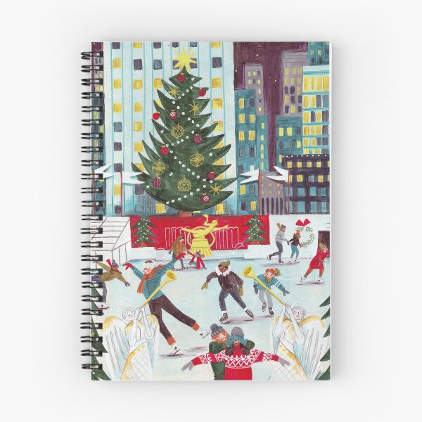 Item preview, La ciudad de Nueva York ilumina el patinaje del Rockefeller Center designed and sold by Caroline Bonne Müller.