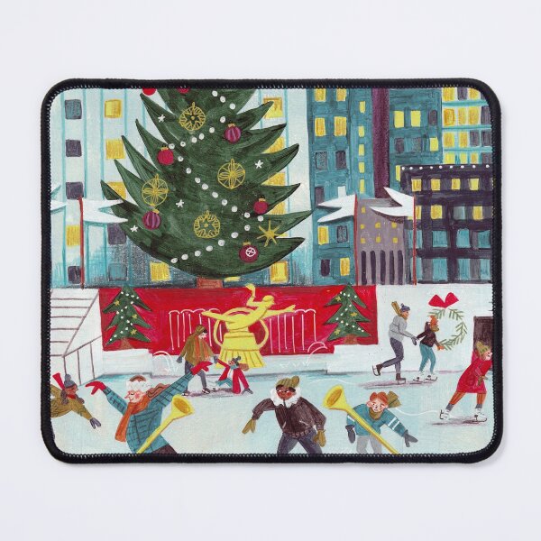 Item preview, New York city lights Rockefeller center skating designed and sold by Caroline Bonne Müller.