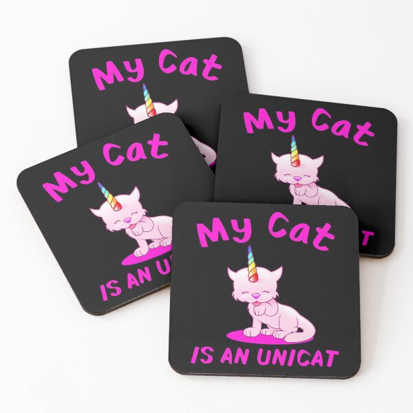 Item preview, Sweet Unicorn Cats With Funny Saying designed and sold by Galaxy-Corner.