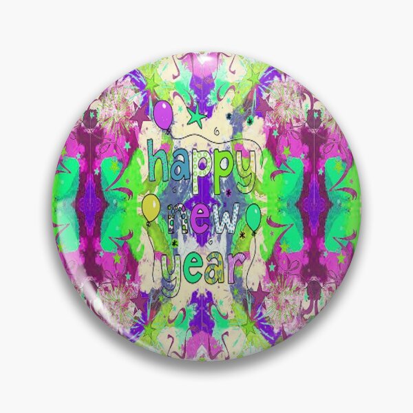 Item preview,  Psychedelic Abstract Happy New Year design, 2,Howdy New Year,New Years Celebration, New Years Eve Countdown designed and sold by Adri Barnard.