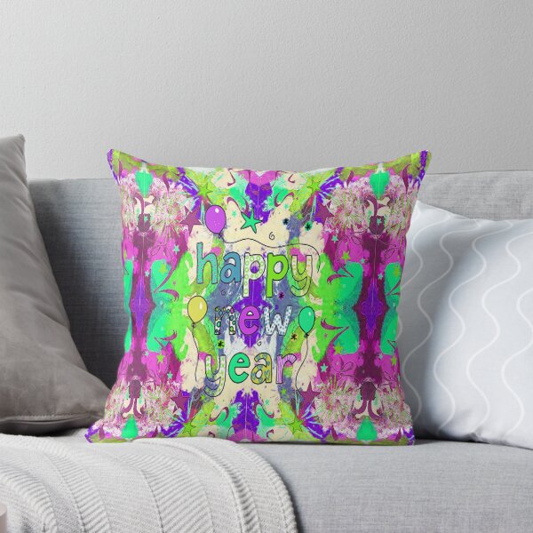 Item preview,  Psychedelic Abstract Happy New Year design, 2,Howdy New Year,New Years Celebration, New Years Eve Countdown designed and sold by Adri Barnard.