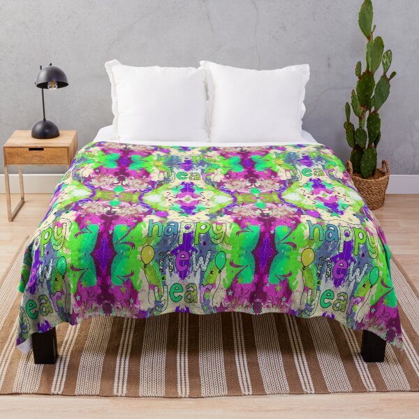 Item preview,  Psychedelic Abstract Happy New Year design, 2,Howdy New Year,New Years Celebration, New Years Eve Countdown designed and sold by Adri Barnard.