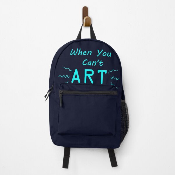 Item preview, When You Can't Art!! (neon blue) designed and sold by -Solarly-.