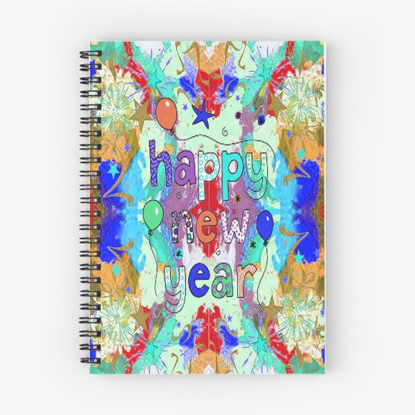 Item preview, Psychedelic Abstract Happy New Year design, 3,Howdy New Year,New Years Celebration, New Years Eve Countdown designed and sold by Adri Barnard.
