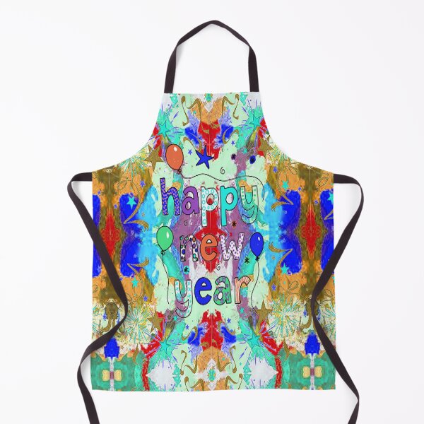 Item preview, Psychedelic Abstract Happy New Year design, 3,Howdy New Year,New Years Celebration, New Years Eve Countdown designed and sold by Adri Barnard.