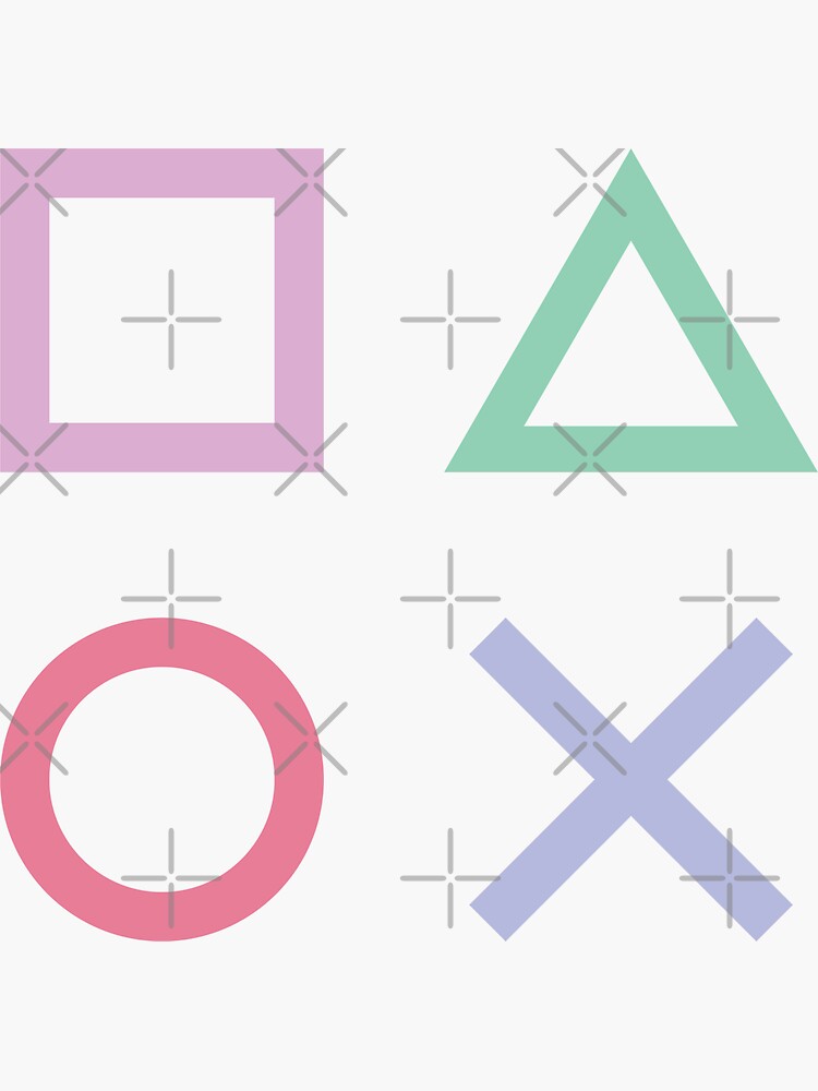 Gaming Play Console Station Controller Button Symbols