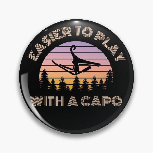Item preview, Easier to Play with a Capo Vintage Sunset designed and sold by nightsworthy.