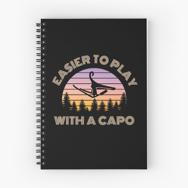 Item preview, Easier to Play with a Capo Vintage Sunset designed and sold by nightsworthy.