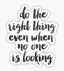 Do the Right Thing: Stickers | Redbubble