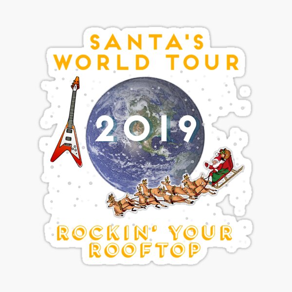 Item preview, Santas World Tour Rockin Your Rooftop designed and sold by YesterDayCheck.