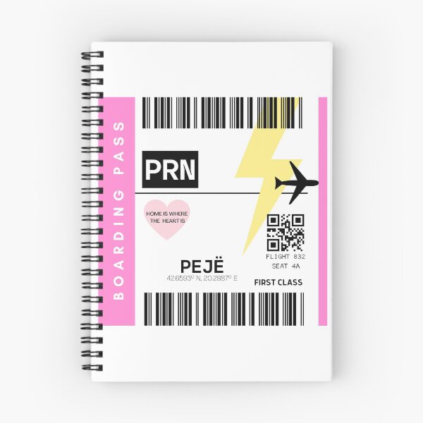 Item preview, Pejë, Kosovo Boarding Pass  designed and sold by prettyandprint.