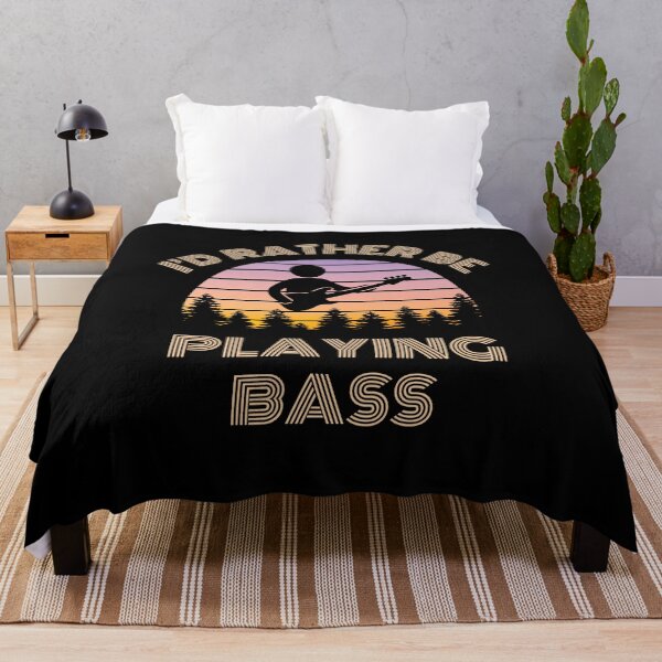 Item preview, I'd Rather Be Playing Bass Bassist Vintage Sunset designed and sold by nightsworthy.