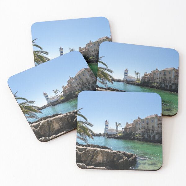 Item preview, Emerald Inlet - Santa Maria House and Santa Marta Lighthouse Cascais Portugal designed and sold by Georgia Mizuleva.