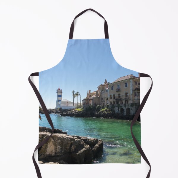 Item preview, Emerald Inlet - Santa Maria House and Santa Marta Lighthouse Cascais Portugal designed and sold by Georgia Mizuleva.