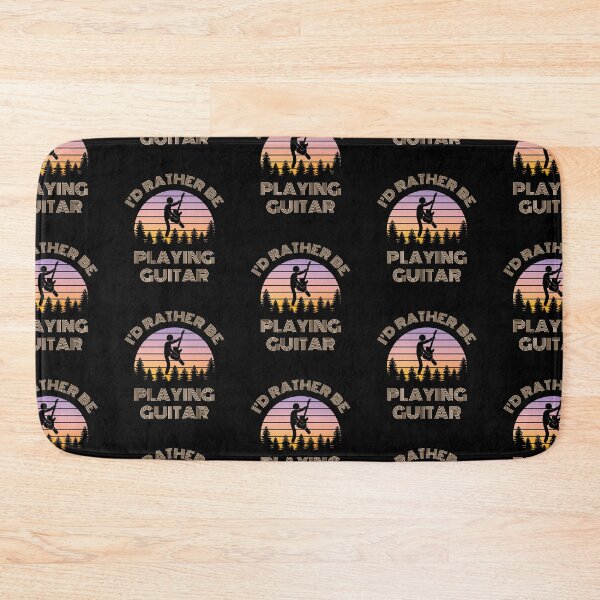 Item preview, I'd Rather Be Playing Guitar Guitarist Vintage Sunset designed and sold by nightsworthy.