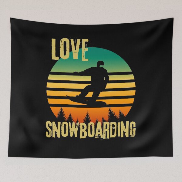 Aperçu de l'œuvre Love snowboarding créée et vendue par Mystique59.