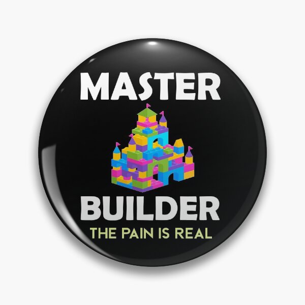 Item preview, Cute Master Builder Pain Is Real Funny Kids Blocks Builder Bricklayer Engineer  designed and sold by Wadia Hamda.