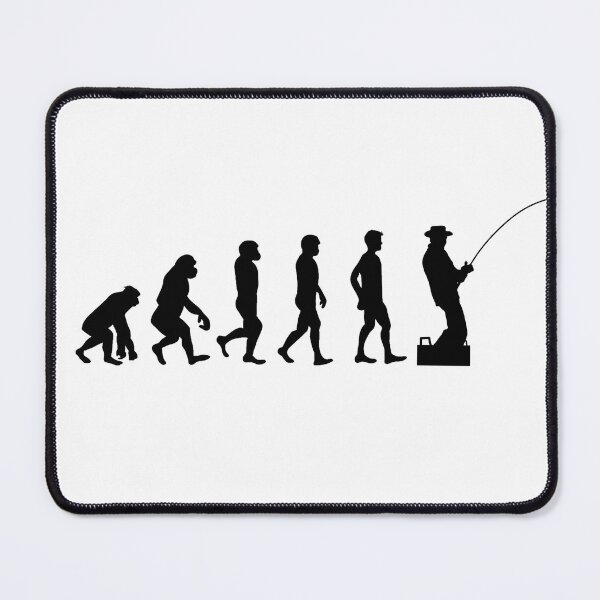Item preview, Funny Evolution of Man and Boat Fishing design designed and sold by HROC.