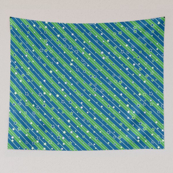 Item preview, Blue Green Stars and Stripes designed and sold by James-Cole.