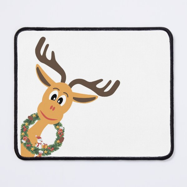 Item preview, Deer with a Christmas wreath, designed and sold by kamorim.