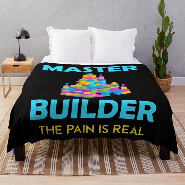 Item preview, Cute Master Builder Pain Is Real Funny Kids Blocks Builder Bricklayer Engineer designed and sold by Wadia Hamda.