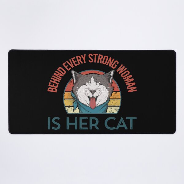 Item preview, Behind Every Strong Woman Is Her Cat designed and sold by foramelie.