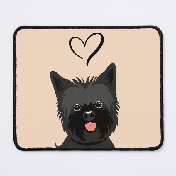 Item preview, LOVE Black Cairn Terrier Dog designed and sold by Lulupainting.