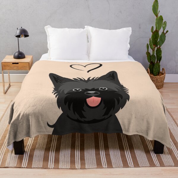 Item preview, LOVE Black Cairn Terrier Dog designed and sold by Lulupainting.